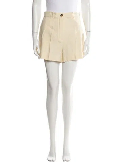 Pre-owned Loro Piana Linen Mini Shorts In Neutral