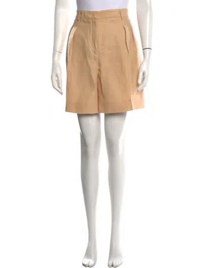 Pre-owned Loro Piana Linen Mini Shorts In Neutral