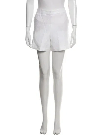 Pre-owned Loro Piana Linen Mini Shorts In Neutrals