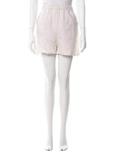 Pre-owned Loro Piana Linen Mini Shorts W/ Tags In Neutral