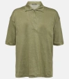 LORO PIANA LINEN POLO TOP