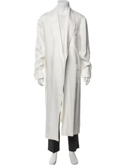 Pre-owned Loro Piana Linen Robe In White