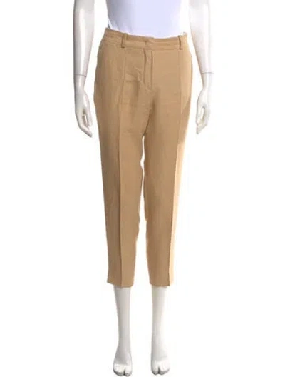 Pre-owned Loro Piana Linen Straight Leg Pants In Neutral