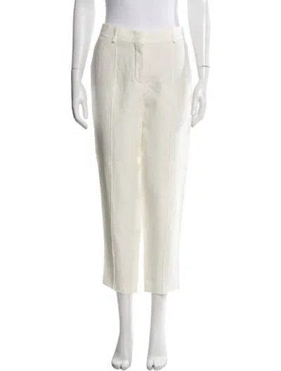 Pre-owned Loro Piana Linen Straight Leg Pants In Neutrals