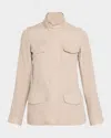 Loro Piana Linen Traveler Jacket In Neutral