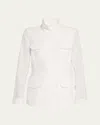 Loro Piana Traveller Casual Jacket In Optical White
