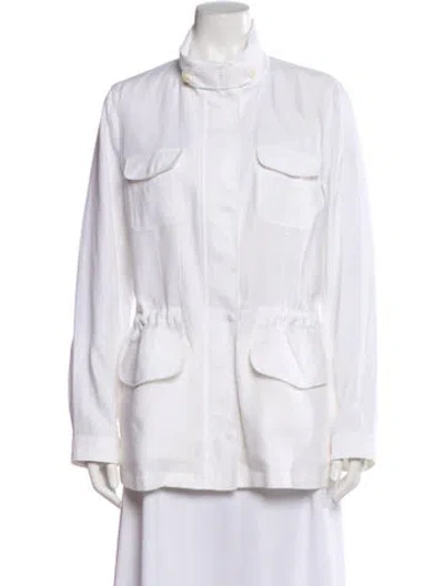 Pre-owned Loro Piana Linen Utility Jacket In Neutral