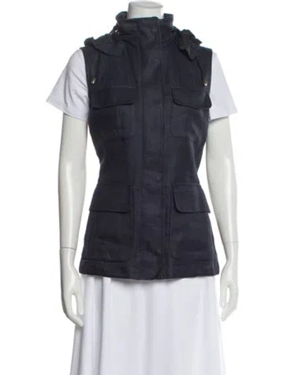 Pre-owned Loro Piana Linen Vest In Blue