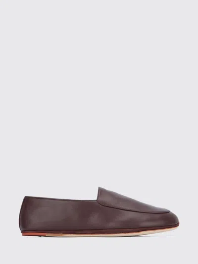 Loro Piana Anton Lambskin Loafers In Brown