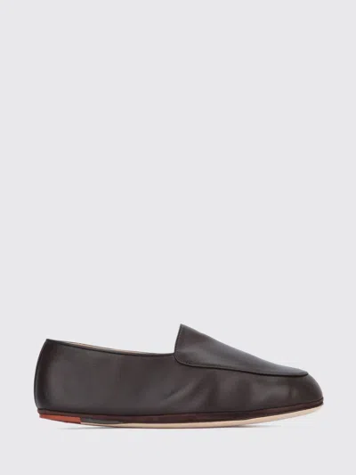 Loro Piana Anton Walk Loafers In Coffeecolored Leather In Multi