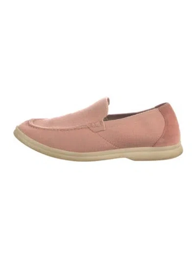 Pre-owned Loro Piana Loafers In Pink