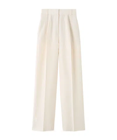 Loro Piana Lodger Trousers In White
