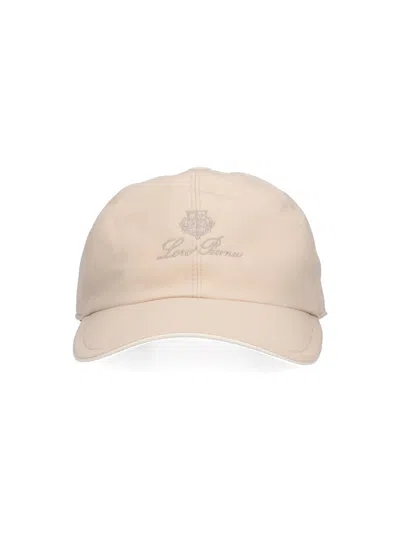 Loro Piana Logo Baseball Cap In Beige