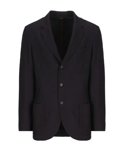 Loro Piana Logo Blazer In Black