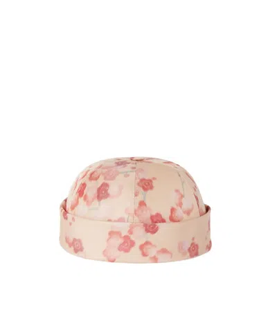 Loro Piana Logo Cashmere Hat In Nude