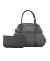 Loro Piana Logo Debossed Top Handle Bag