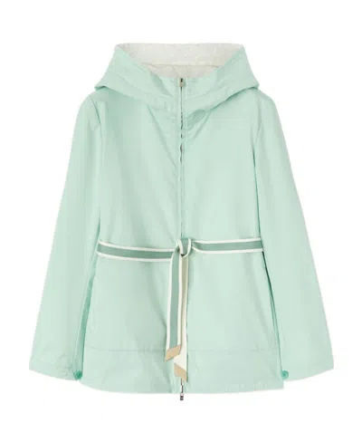 Loro Piana Logo Double-sided Casual Jacket In Green