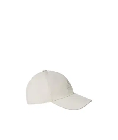 Loro Piana Logo Embroidered Baseball Cap In White