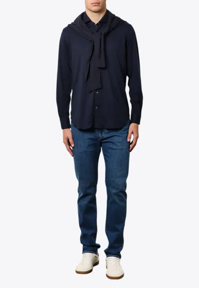 Loro Piana Logo-embroidered Buttoned Shirt