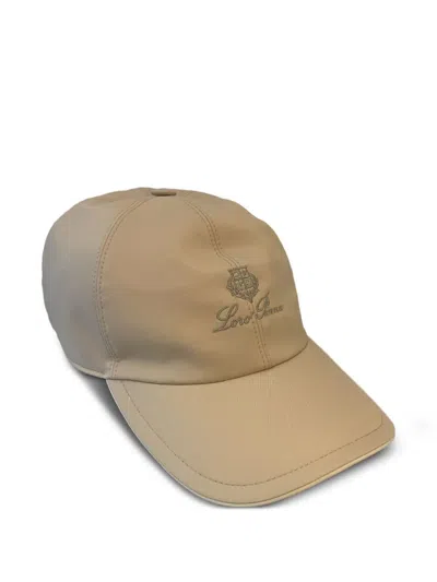 Loro Piana Logo-embroidered Cap In Brown