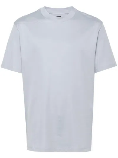 Loro Piana Logo-embroidered T-shirt In Blue