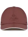 Loro Piana Logo-embroidery Baseball Cap In 红色