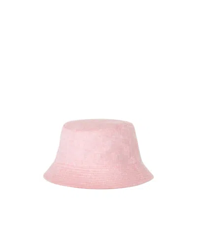 Loro Piana Logo Fisherman Hat In Pink