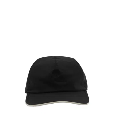 Loro Piana Logo Hat In Black
