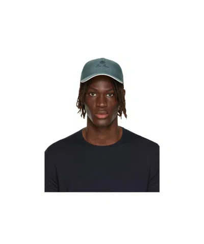 Loro Piana Logo Logo Embroidered Baseball Cap In Black