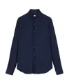 Loro Piana Logo Long-sleeved Shirt In Black