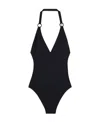 Loro Piana Logo One-piece Swimsuit In Black