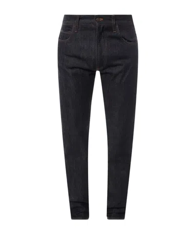 Loro Piana Logo-patch Jeans In Black