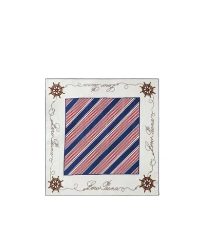 Loro Piana Logo Scarf In White