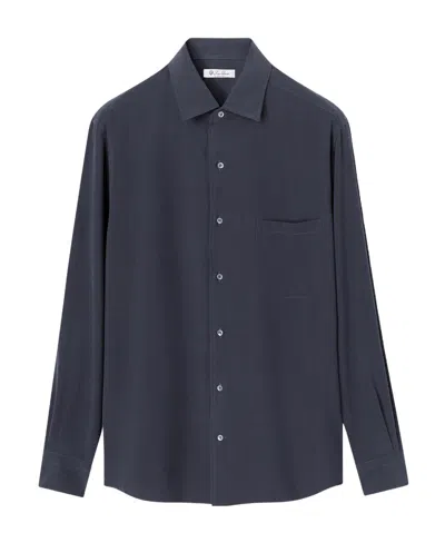 Loro Piana Logo Shirt In Black
