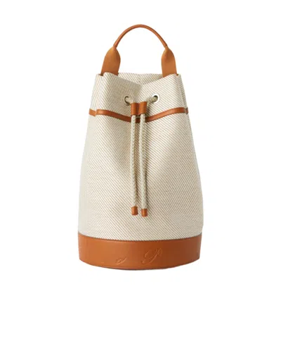 Loro Piana Logo Shoulder Bag In Brown