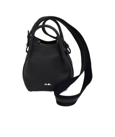 Loro Piana Logo Shoulder Bag In Black