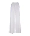 Loro Piana Logo Straight Casual Pants In White
