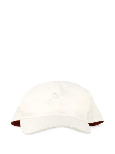 Pre-owned Loro Piana Logo-embroidered Baseball Cap In Neutral