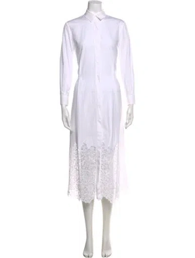 Pre-owned Loro Piana Long Dress In White