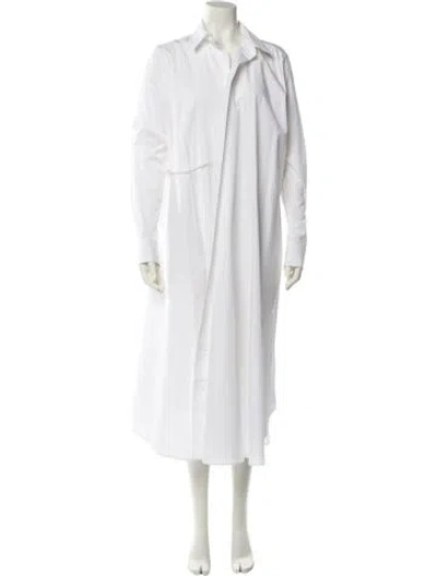 Pre-owned Loro Piana Long Dress In White