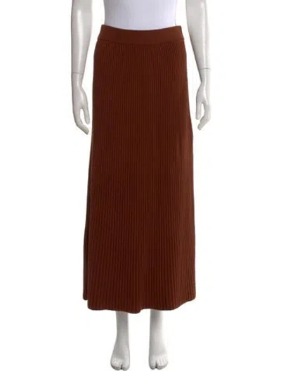 Pre-owned Loro Piana Long Skirt In Brown