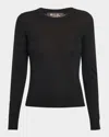 Loro Piana Long-sleeve Cashmere Sweater In Black