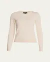 Loro Piana Long-sleeve Cashmere Sweater In Tapioca
