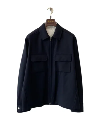 Loro Piana Long Sleeve Casual Jacket In Black
