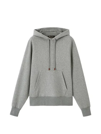 Loro Piana Long-sleeve Hoodie In Gray