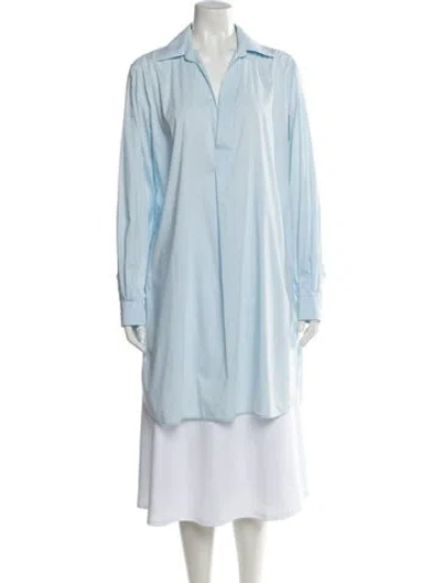 Pre-owned Loro Piana Long Sleeve Tunic In Blue