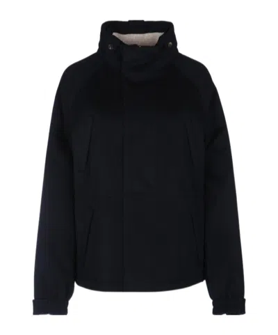 Loro Piana Long-sleeved Casual Jacket In Black