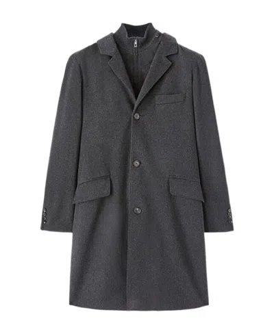 Loro Piana Long-sleeved Coat In Black