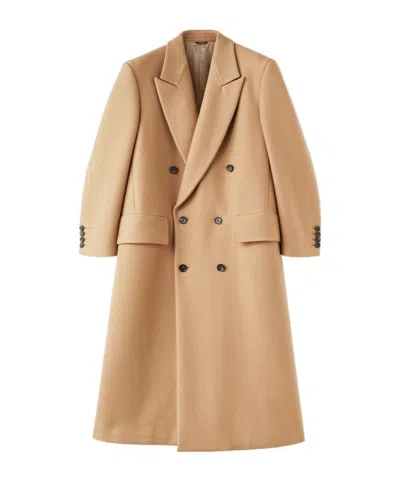 Loro Piana Long-sleeved Coat In Light Brown