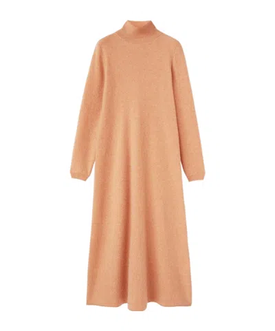 Loro Piana Long-sleeved Dress In Pink
